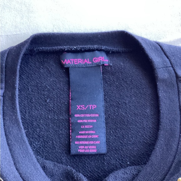 Material Girl Black Bling Top - Picture 3 of 3